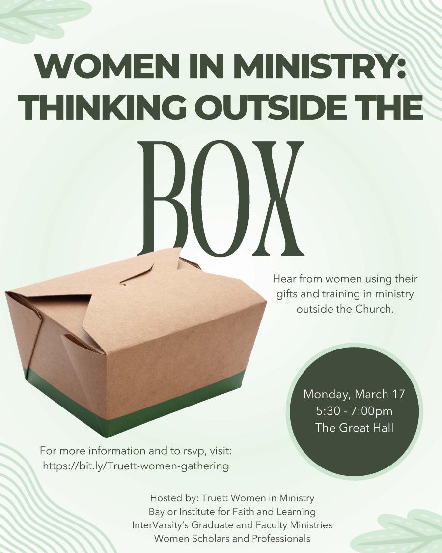 Women in Ministry Thinking Outside the Box